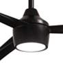 56" Minka Aire Skinnie Coal LED Ceiling Fan with Remote Control