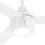 56" Minka Aire Skinnie Flat White LED Ceiling Fan with Remote Control