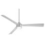 56" Minka Aire Skinnie Grey LED Ceiling Fan with Remote