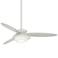 56" Minka Aire Stack White Dimmable LED Ceiling Fan