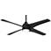 56" Minka Aire Swept Coal Black Finish LED Ceiling Fan with Remote