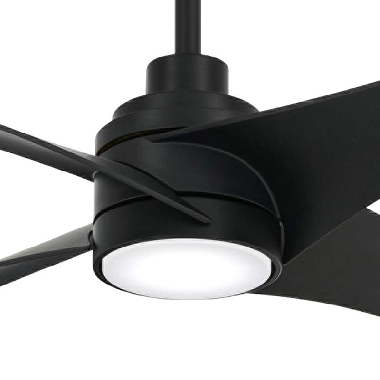 Image 2 56 inch Minka Aire Swept Coal Black Finish LED Ceiling Fan with Remote more views