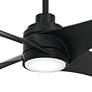 56" Minka Aire Swept Coal Black Finish LED Ceiling Fan with Remote