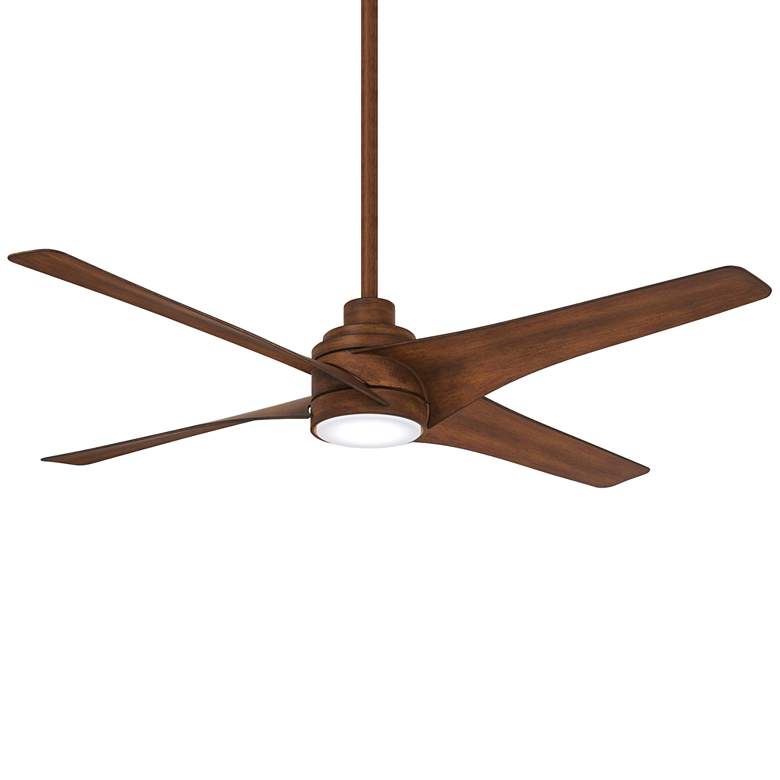 Image 2 56 inch Minka Aire Swept Distressed Koa Ceiling Fan with Remote Control