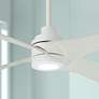 56" Minka Aire Swept Flat White LED Ceiling Fan with Remote