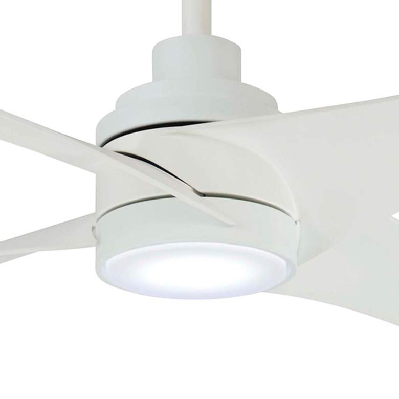 Image 3 56" Minka Aire Swept Flat White LED Ceiling Fan with Remote more views