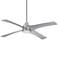 56" Minka Aire Swept Silver LED Ceiling Fan with Remote
