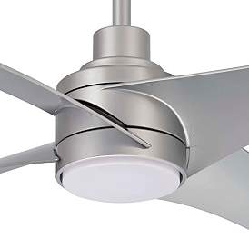 Image3 of 56" Minka Aire Swept Silver LED Ceiling Fan with Remote more views