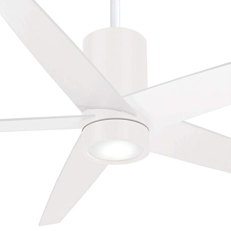 Image 3 56 inch Minka Aire Symbio Flat White Modern LED Ceiling Fan with Remote more views