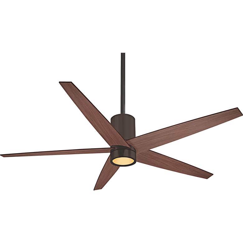 Image 2 56 inch Minka Aire Symbio Maple - Bronze LED Ceiling Fan with Remote