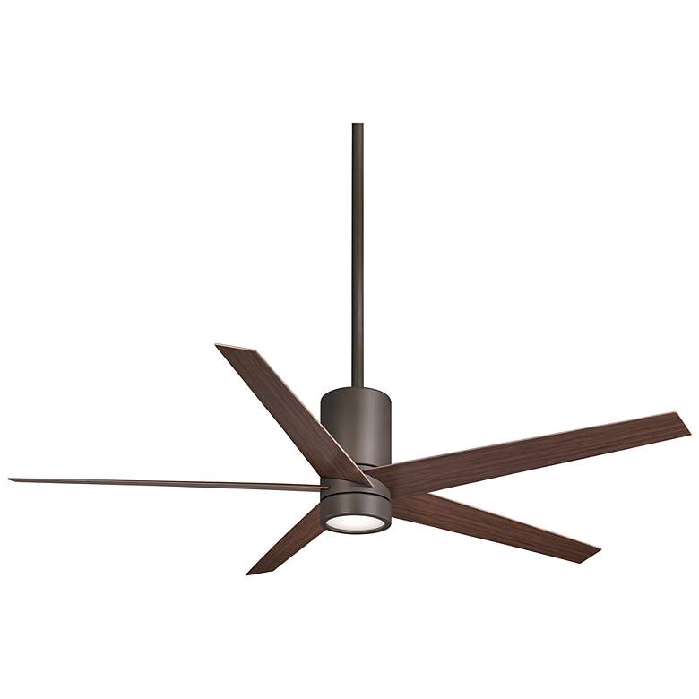 Image 2 56 inch Minka Aire Symbio Maple - Bronze LED Ceiling Fan with Remote