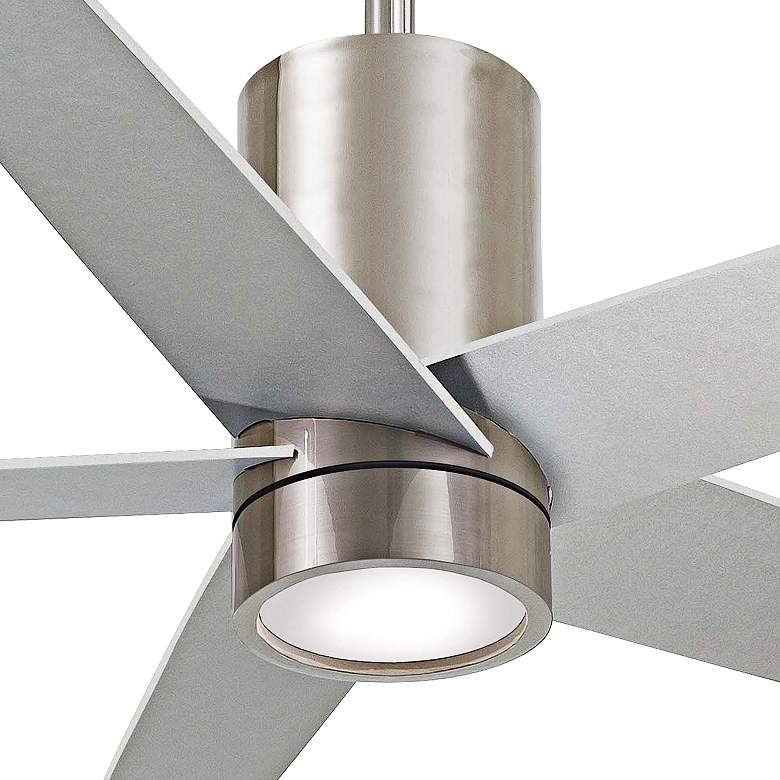 Image 3 56 inch Minka Aire Symbio Silver Nickel LED Modern Ceiling Fan with Remote more views