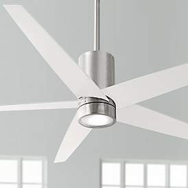 Image1 of 56" Minka Aire Symbio White - Nickel LED Ceiling Fan with Remote