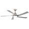 56" Minka Aire Transonic Brushed Nickel LED Ceiling Fan with Remote