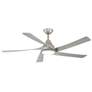 56" Minka Aire Transonic Brushed Nickel LED Ceiling Fan with Remote