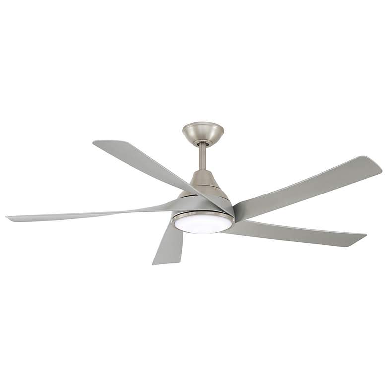 Image 2 56" Minka Aire Transonic Brushed Nickel LED Ceiling Fan with Remote