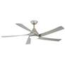2_56" Minka Aire Transonic Brushed Nickel LED Ceiling Fan with Remote
