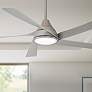 1_56" Minka Aire Transonic Brushed Nickel LED Ceiling Fan with Remote