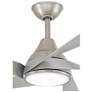 5_56" Minka Aire Transonic Brushed Nickel LED Ceiling Fan with Remote more views