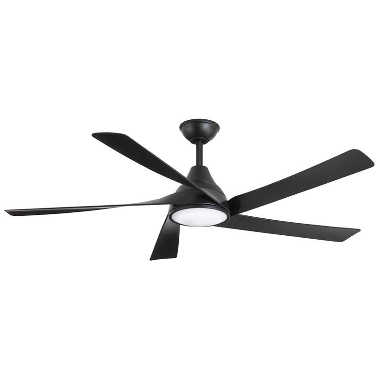 Image 1 56" Minka Aire Transonic Coal Indoor LED Ceiling Fan with Remote