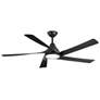 56" Minka Aire Transonic Coal Indoor LED Ceiling Fan with Remote