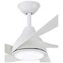 4_56" Minka Aire Transonic Flat White Indoor LED Ceiling Fan with Remote more views