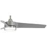 3_56" Minka Aire Veer Brushed Nickel LED Ceiling Fan with Remote more views
