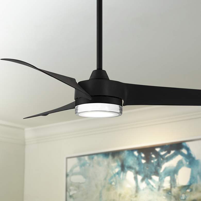 Image 1 56" Minka Aire Veer Coal LED Smart Ceiling Fan with Remote