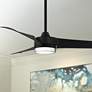 56" Minka Aire Veer Coal LED Smart Ceiling Fan with Remote
