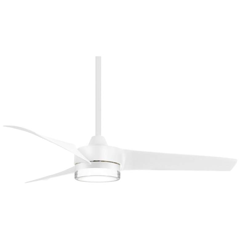 Image 2 56" Minka Aire Veer Flat White LED Smart Ceiling Fan with Remote