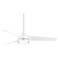 56" Minka Aire Veer Flat White LED Smart Ceiling Fan with Remote
