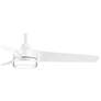 3_56" Minka Aire Veer Flat White LED Smart Ceiling Fan with Remote more views