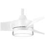 4_56" Minka Aire Veer Flat White LED Smart Ceiling Fan with Remote more views