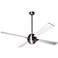 56" Modern Fan Company Gusto Bright Nickel Ceiling Fan