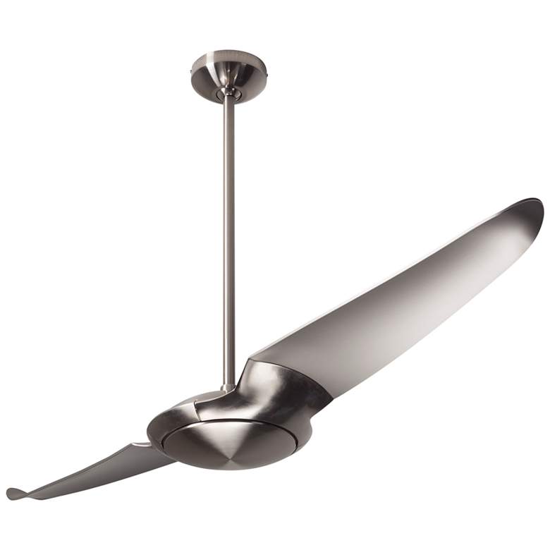 Image 2 56" Modern Fan IC/Air Nickel Damp 2-Blade Ceiling Fan with Remote