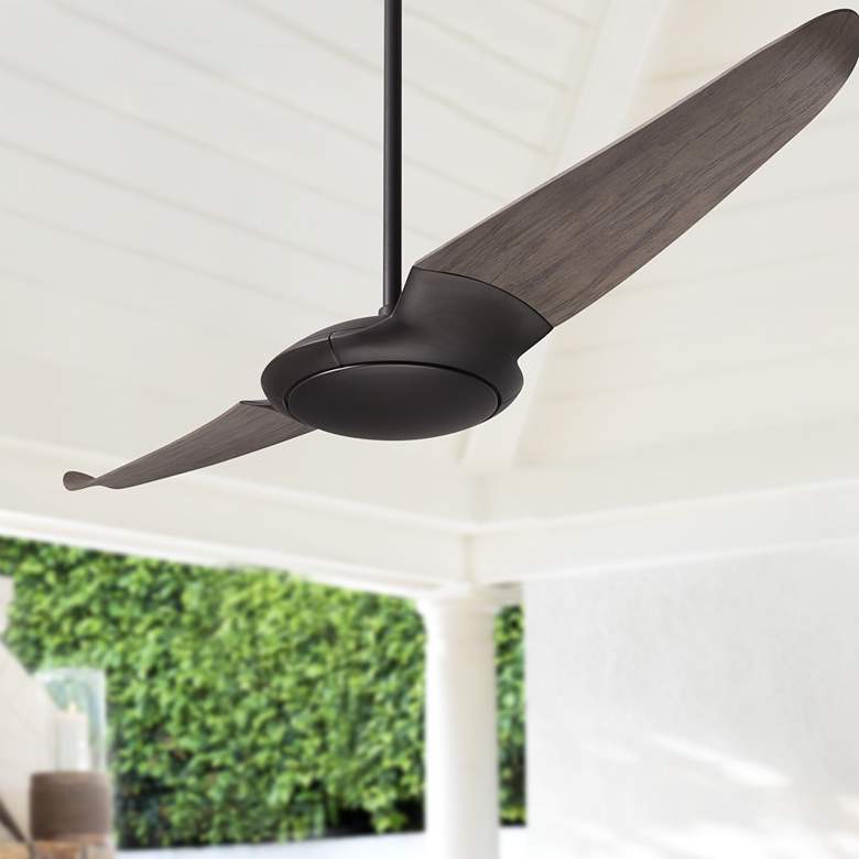 Image 1 56" Modern Fan IC/Air2 Bronze Damp Two Blade Ceiling Fan with Remote