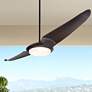 56" Modern Fan IC/Air2 DC Bronze and Ebony LED Ceiling Fan with Remote