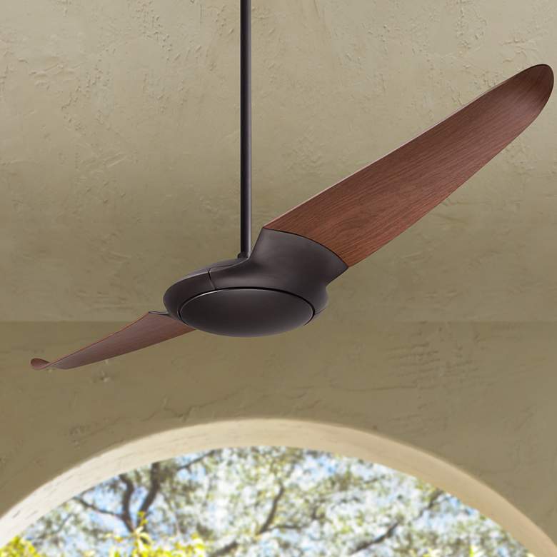 Image 1 56" Modern Fan IC/Air2 DC Bronze Mahogany Damp Rated Fan with Remote