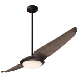 56&quot; Modern Fan IC/Air2 DC Dark Bronze Graywash LED Fan with Remote