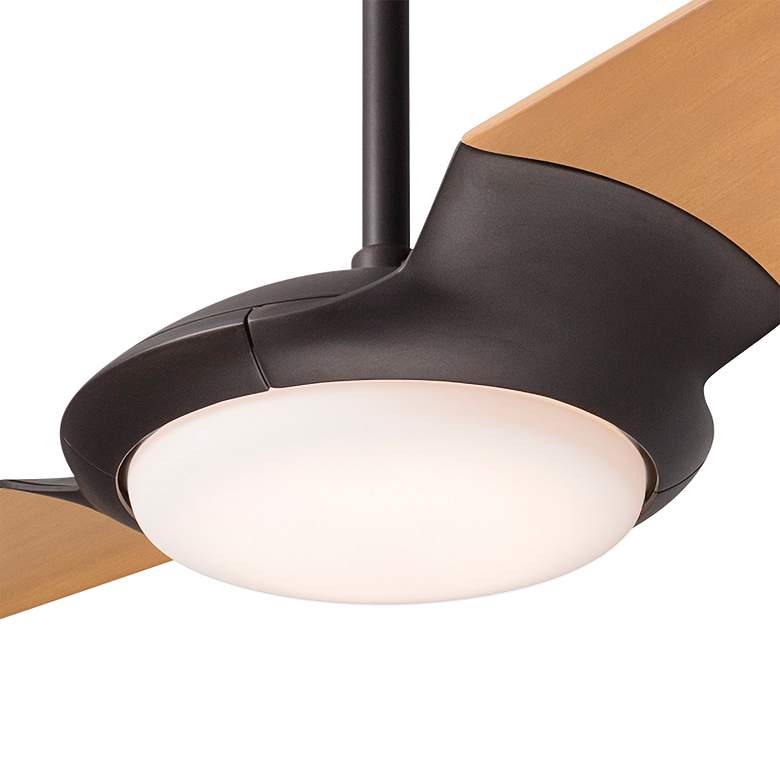 Image 3 56" Modern Fan IC/Air2 DC Dark Bronze Maple LED Fan with Remote more views