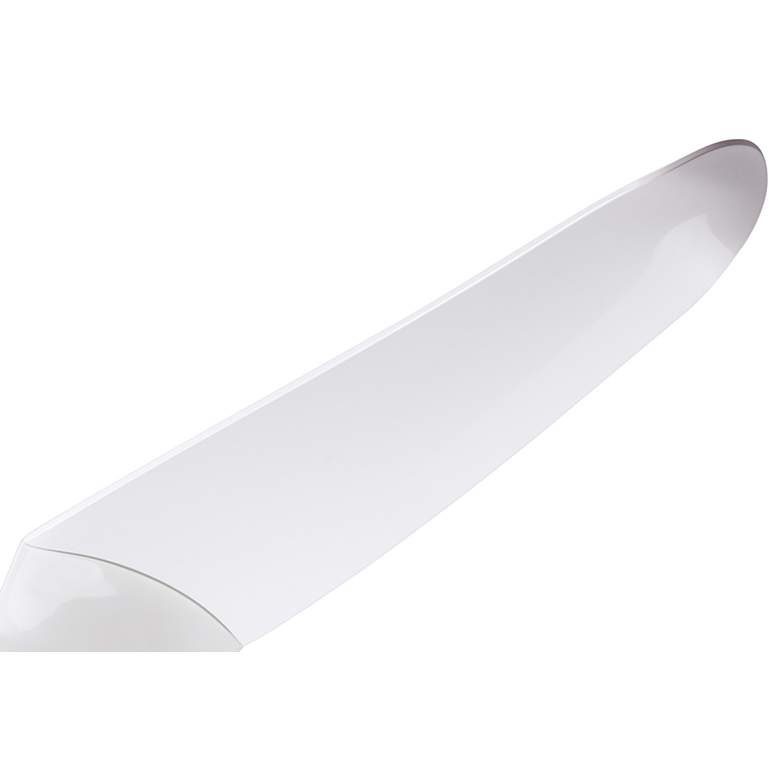 Image 4 56" Modern Fan IC/Air2 DC Gloss White LED Damp Rated Fan with Remote more views