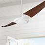 56" Modern Fan IC/Air2 DC Gloss White Mahogany Ceiling Fan with Remote