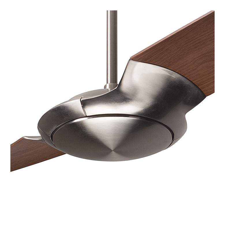 Image 3 56" Modern Fan IC/Air2 DC Nickel and Mahogany Ceiling Fan with Remote more views