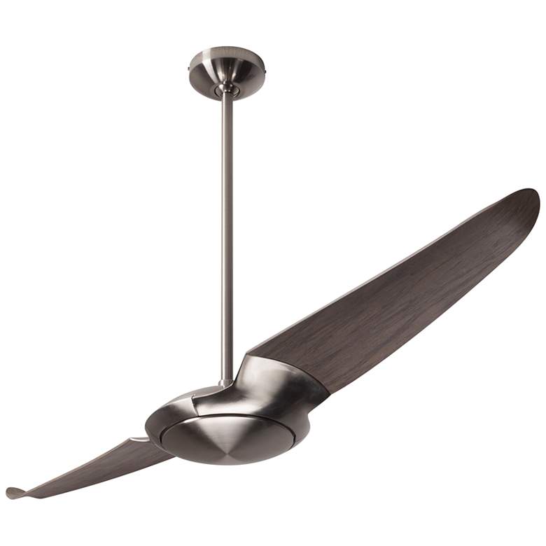 Image 2 56" Modern Fan IC/Air2 DC Nickel Graywash Damp Ceiling Fan with Remote