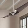 56" Modern Fan IC/Air2 DC Nickel Graywash Damp Ceiling Fan with Remote
