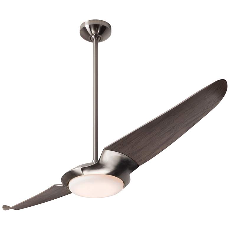 Image 2 56" Modern Fan IC/Air2 DC Nickel Graywash LED Ceiling Fan with Remote