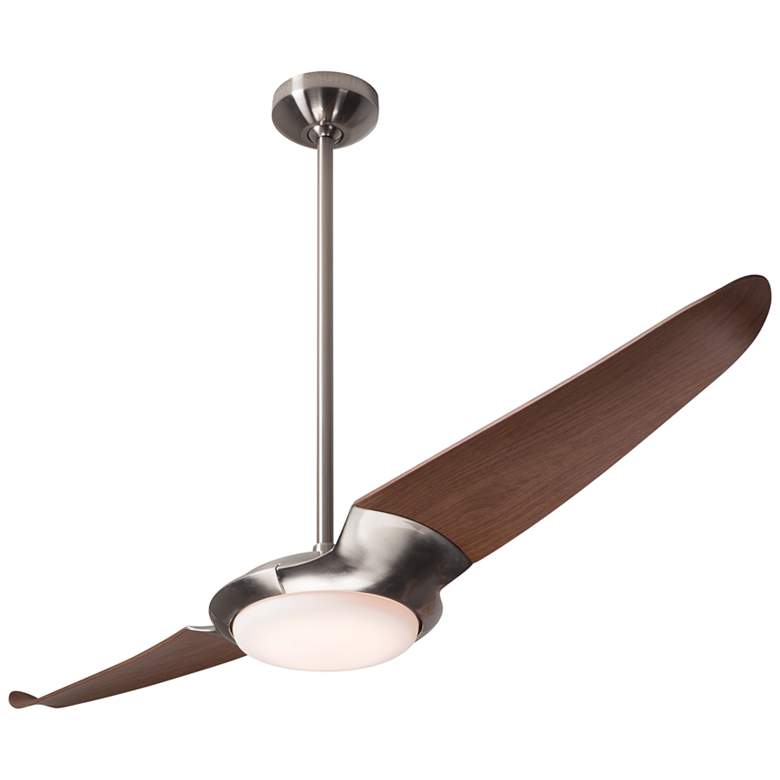 Image 2 56 inch Modern Fan IC/Air2 DC Nickel Mahogany LED Damp Fan with Remote
