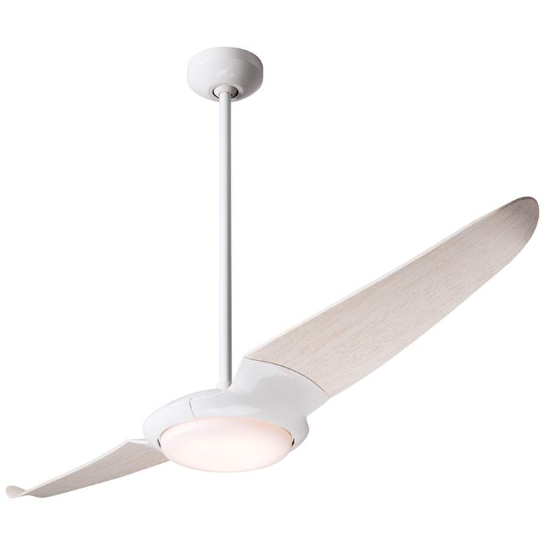 Image 2 56 inch Modern Fan IC/Air2 DC Whitewash LED Damp Rated Fan with Remote