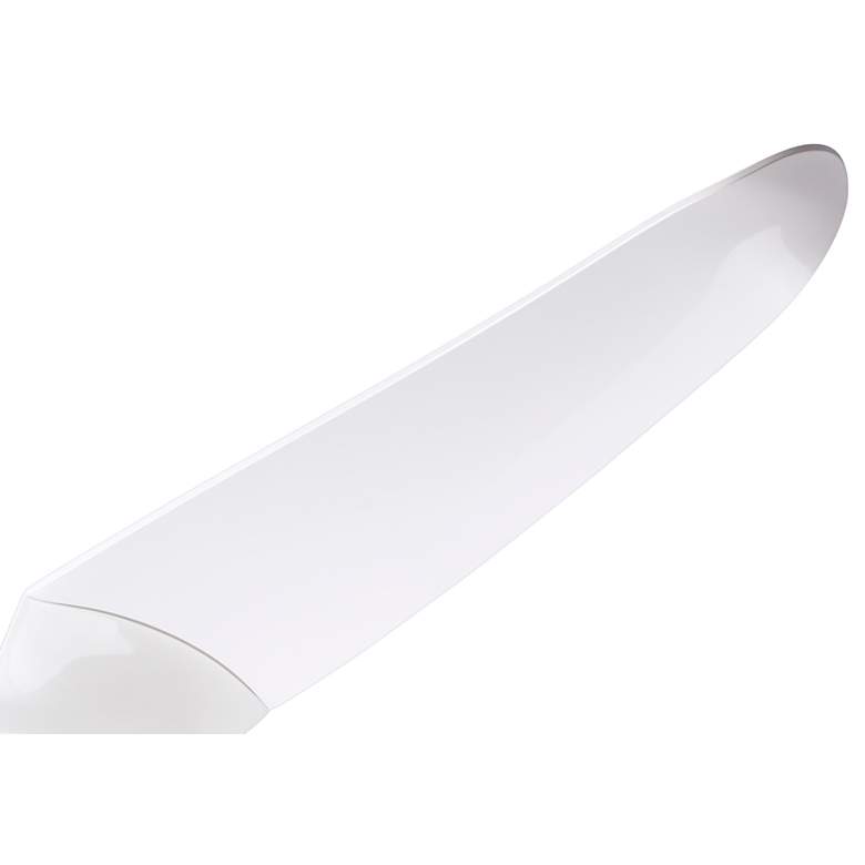 Image 4 56" Modern Fan IC/Air2 Gloss White 2-Blade Damp Rated Fan with Remote more views