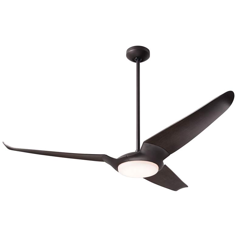 Image 2 56 inch Modern Fan IC/Air3 Bronze and Ebony Damp Rated LED Fan with Remote